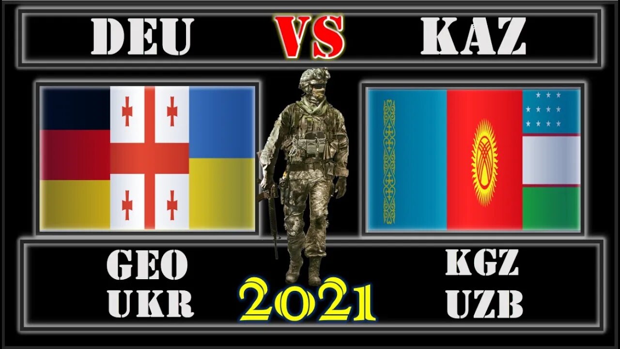 Germany Ukraine Georgia VS Kazakhstan 🇩🇪 Uzbekistan Kyrgyzstan Military Power Comparison 2021 🇬🇪