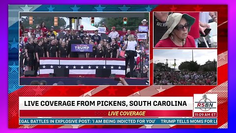 RUSHINGBROOK CHILDREN’S CHOIR PERFORMS AT TRUMP RALLY PICKENS SOUTH CAROLINA - JULY 1, 2023