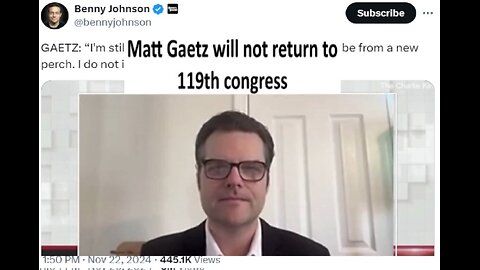 Matt Gaetz wont return to congress in 2025