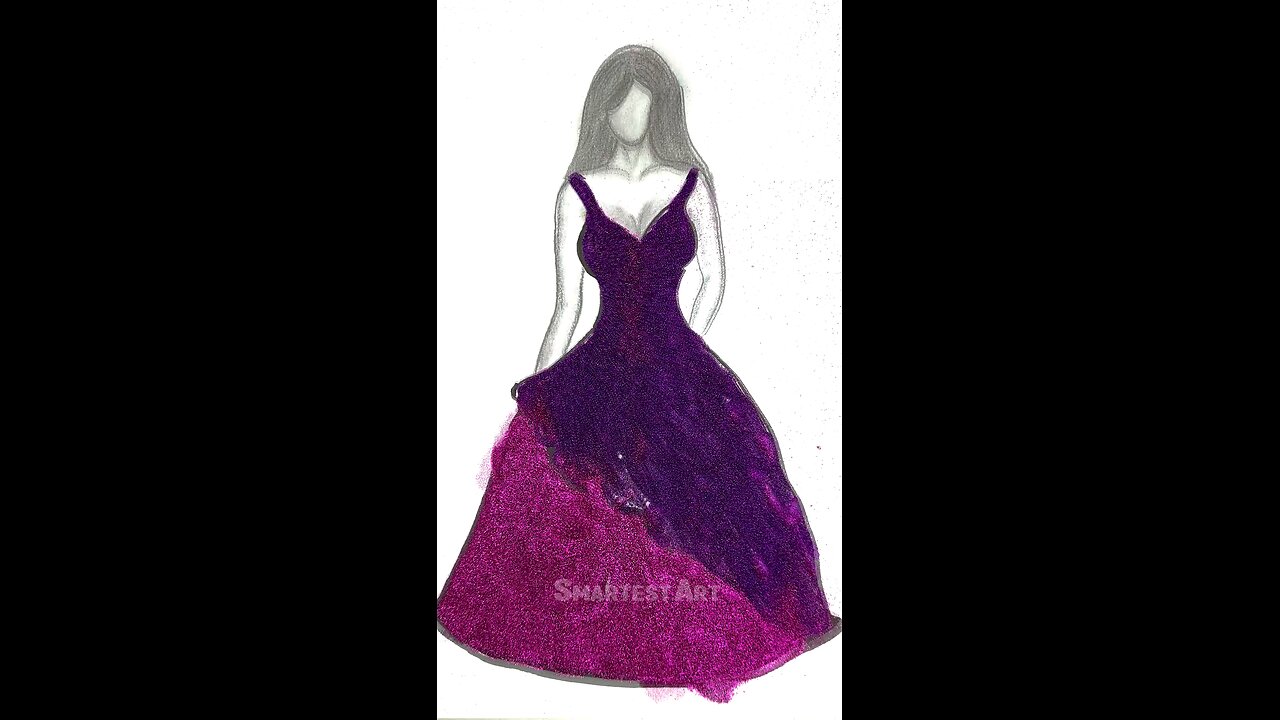 Glitter Art Dress ❤️ #artwork #style #dress