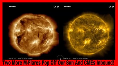 Two More M-Flares And CMEs Inbound! Our Sun Is Busy!