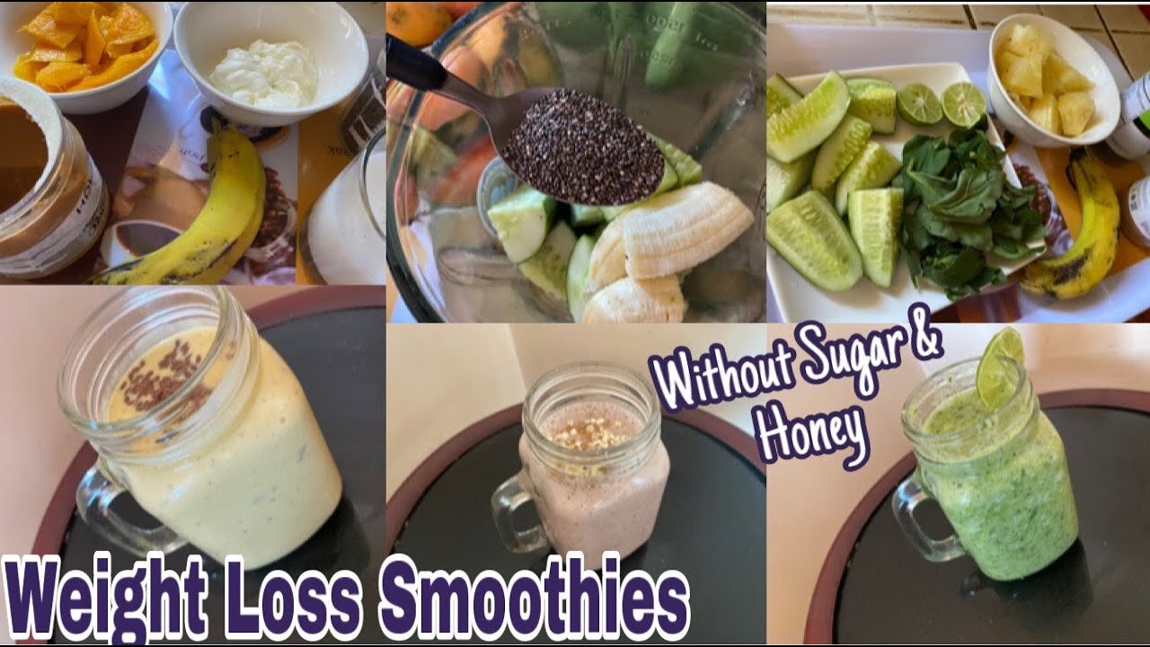 3 Healthy High In Protein Smoothie Recipes For Weight Loss & Belly Fat,Without Sugar