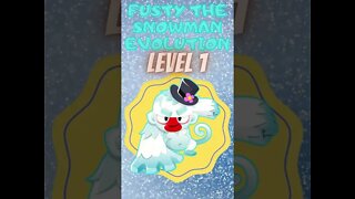 Fusty the Snowman Level Evolution / Bloons TD 6 Hero #Shorts