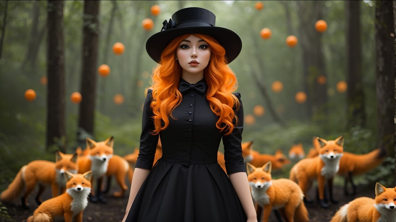 AI-Generated Artworks: The Mystery of the Foxes with Top Hats