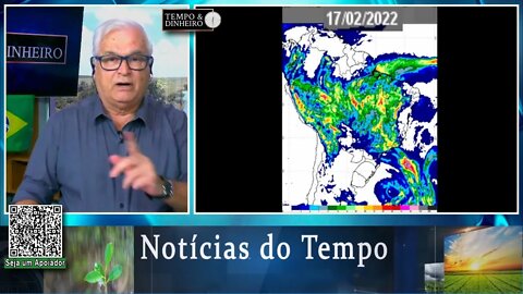 Previsão do tempo com chuvas no Sul só na segunda quinzena. MT, MG, TO, RJ e embaixo d'água