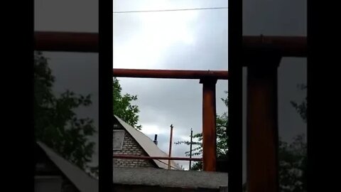 A pair of Su 25s of the Russian Aerospace Forces are flying to attack the positions of the AFU