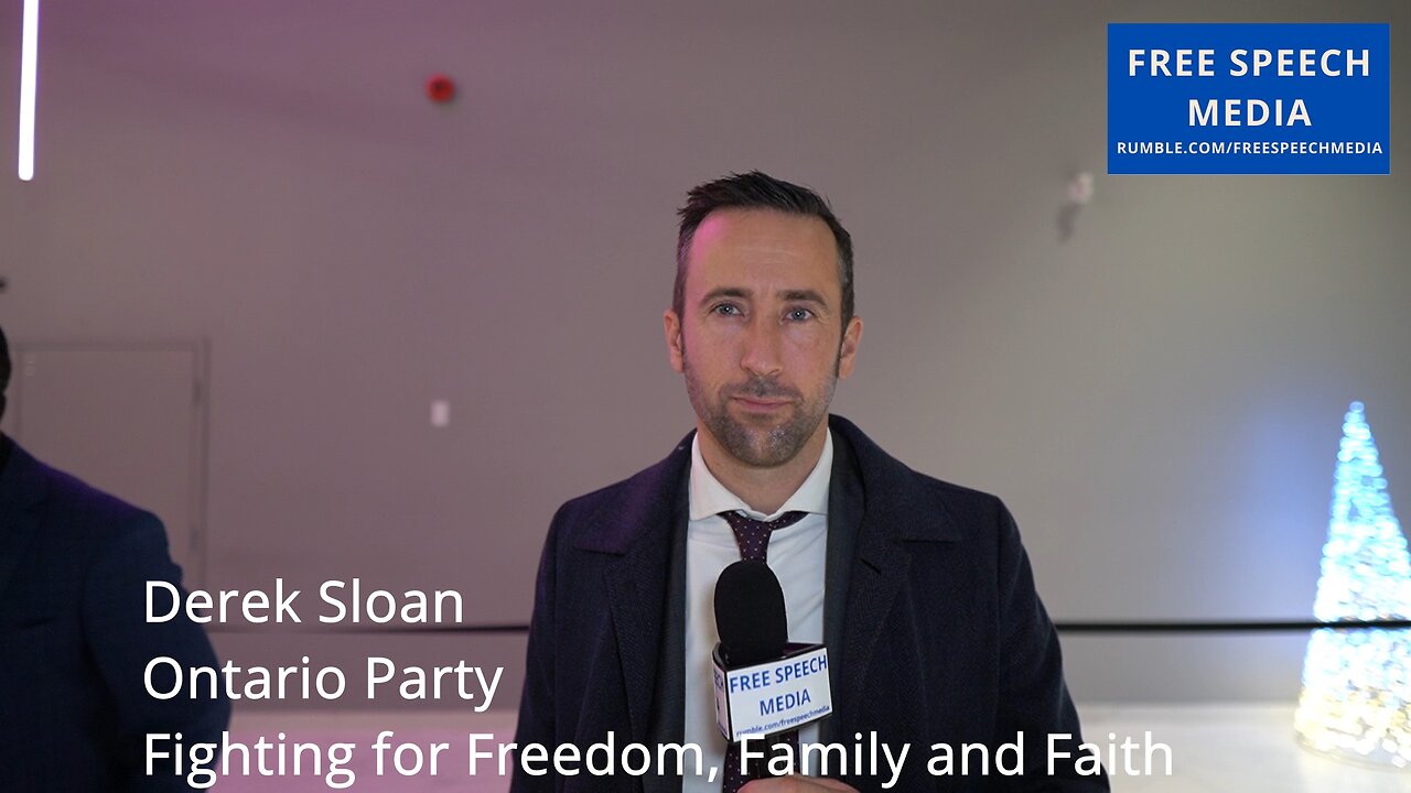 Derek Sloan - "freedom is under attack in Canada ...radical cleanup of government corruption... "