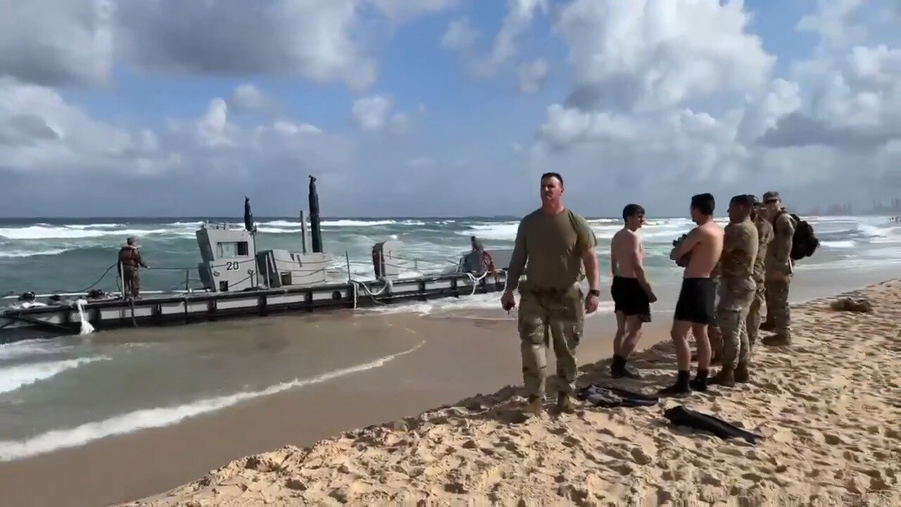 Parts Of Biden's Gaza Pier Are Floating Away: Part 1