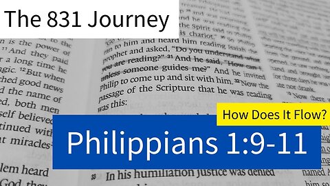 HDIF - Philippians 1:9-11 (Mechanical Layout - How Does It Flow?)