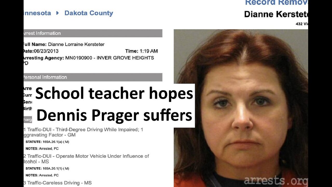 Elementary school teacher wishes Dennis Prager suffers in pain, homeschool your kids