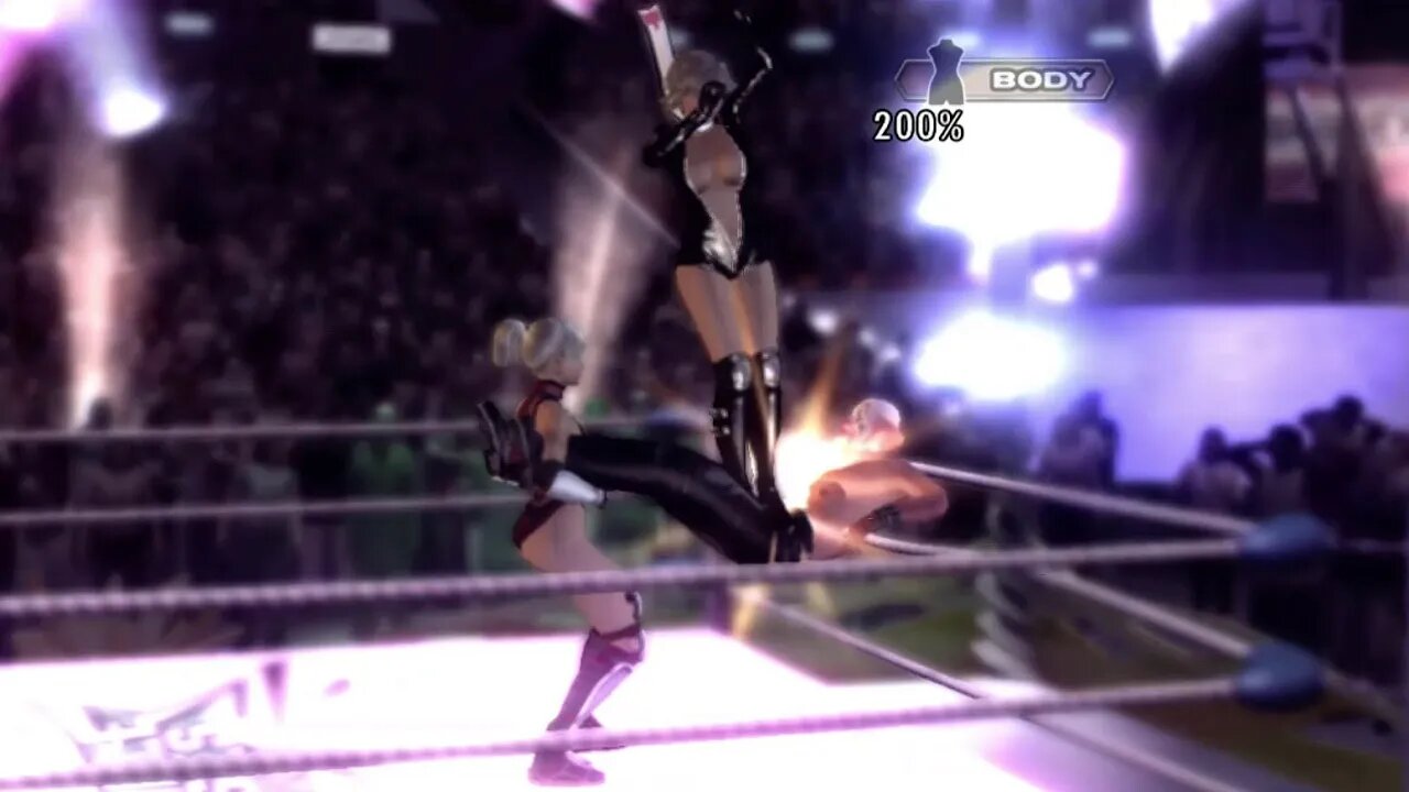 Rumble Roses XX - Mixed gender tag match