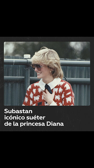 Sale a subasta emblemático suéter de la princesa Diana