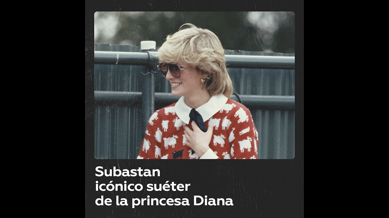 Sale a subasta emblemático suéter de la princesa Diana