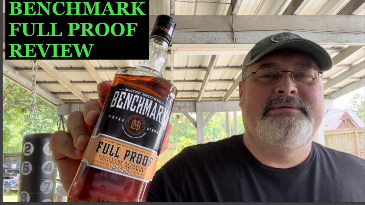 Reviewing Benchmark Full Proof Bourbon. Distilled, Aged and Bottled by Buffalo Trace.