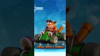 Green, White & Orange Paint Job Showcase - Crash Team Racing Nitro-Fueled