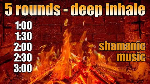 5 Rounds of Wim Hof Breathing to Achieve 3 Minutes Retention ❯ Shamanic Background Music