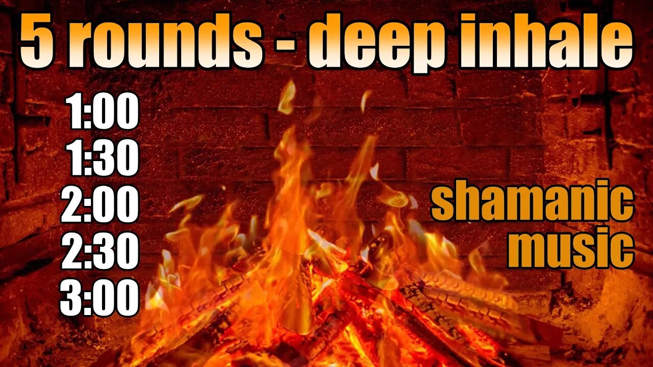 5 Rounds of Wim Hof Breathing to Achieve 3 Minutes Retention ❯ Shamanic Background Music