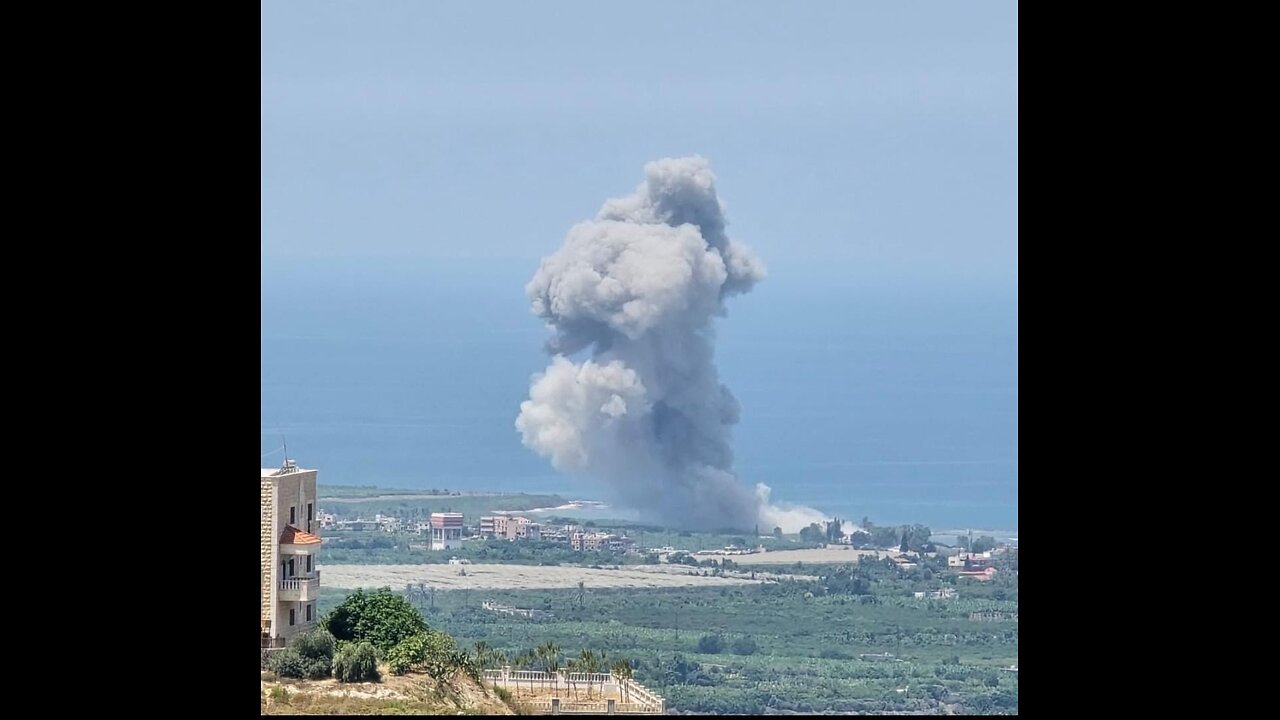 Lebanese media report several Israeli airstrikes in the coastal town of