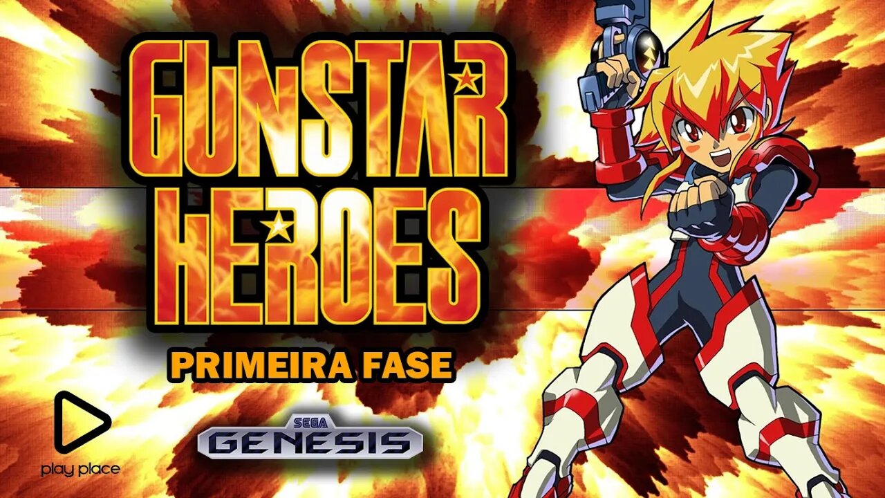 Gunstar Heroes - Sega Genesis / Primeira fase