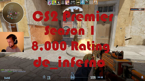 More LAG!!! Valve Please Fix!!! CS2 Premier Matchmaking - Season 1 - 8,000 Rating - de_inferno