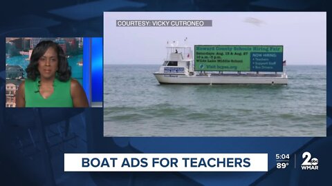 Maryland school districts promoting job openings with seaside ads