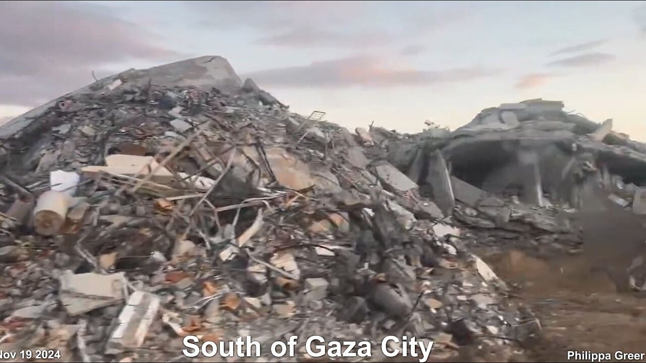 North Gaza Stunning Extensive Destruction South of Gaza City Philippa Greer