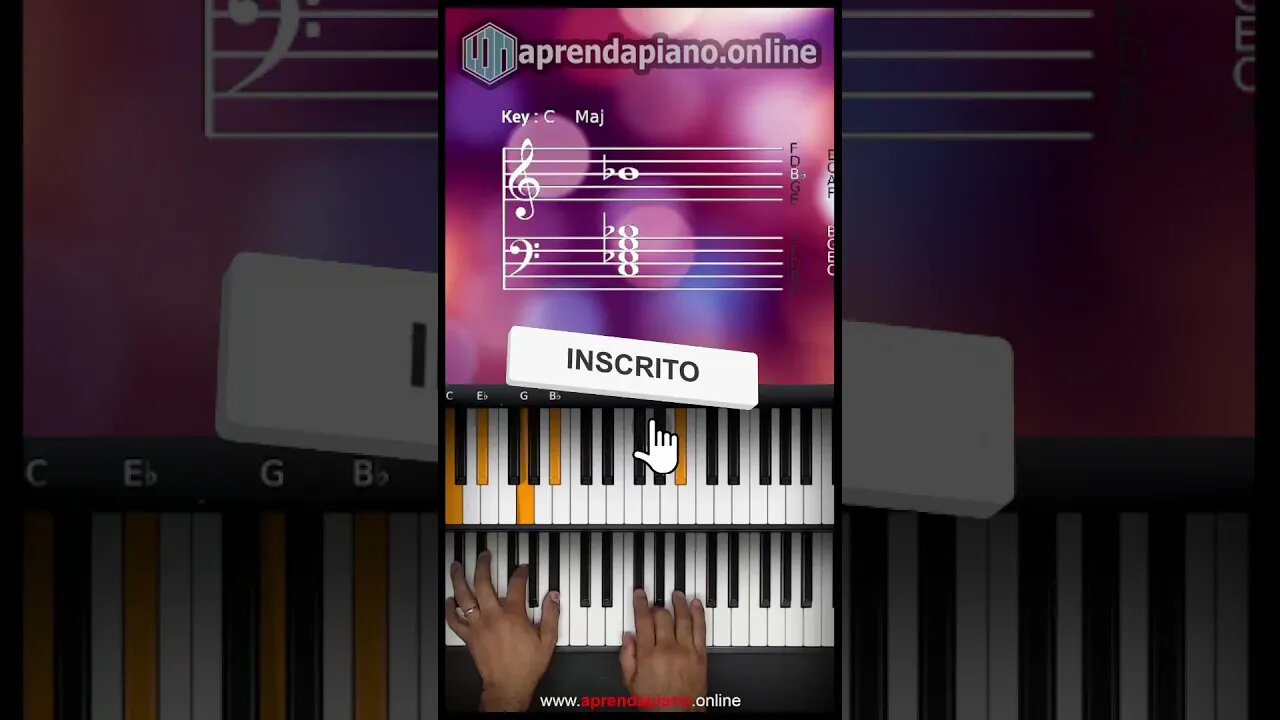 LEVADA DE JAZZ PIANO COM DOIS ACORDES PARA INICIANTES #Shorts