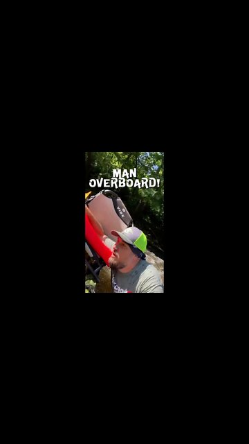 Kayaker gets dumped in the river!