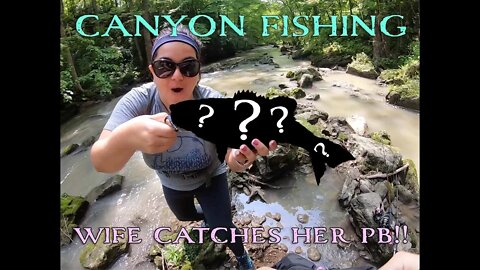 Fishing in a waterfall canyon - PB Smallmouth Caught!