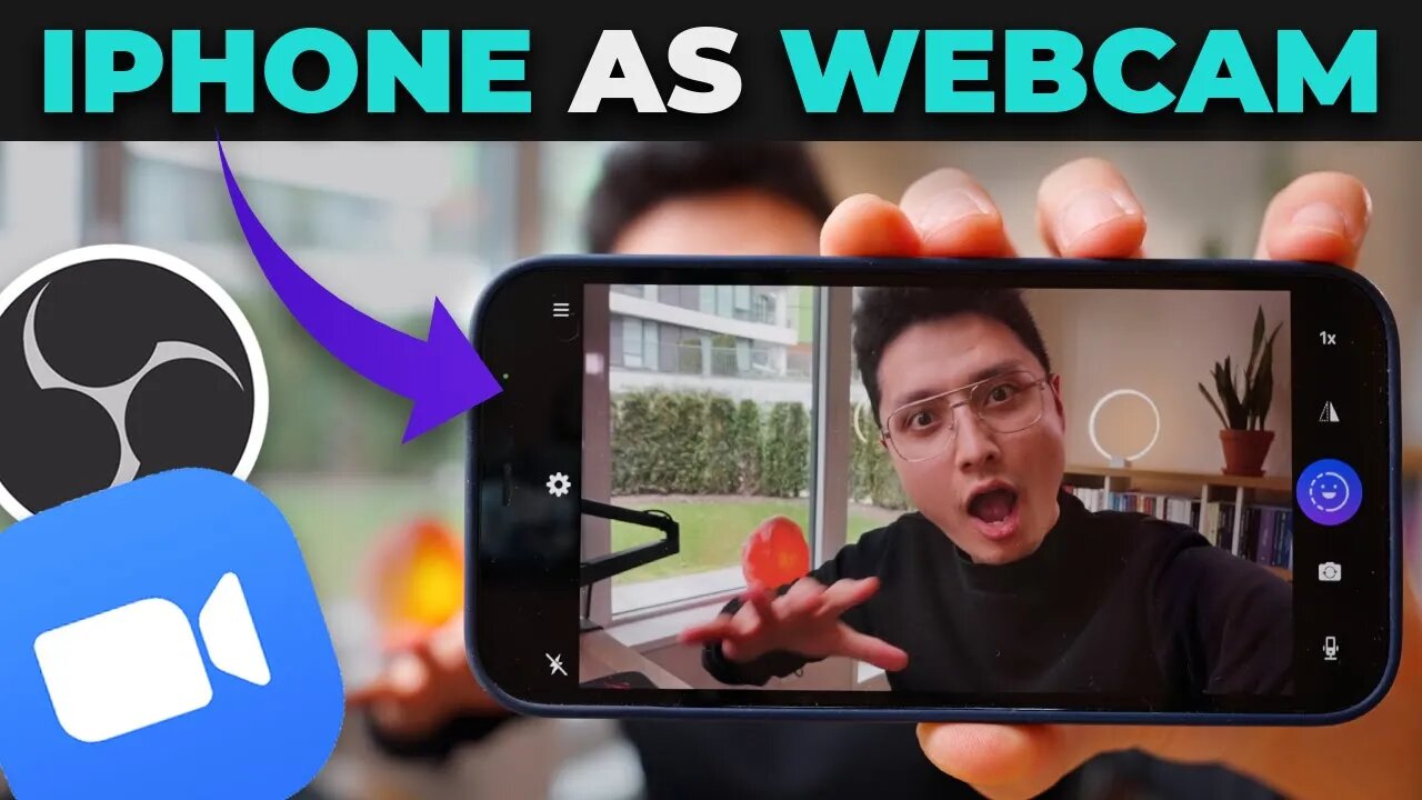 How to Use iPhone as Webcam (ZOOM or OBS) EpocCam