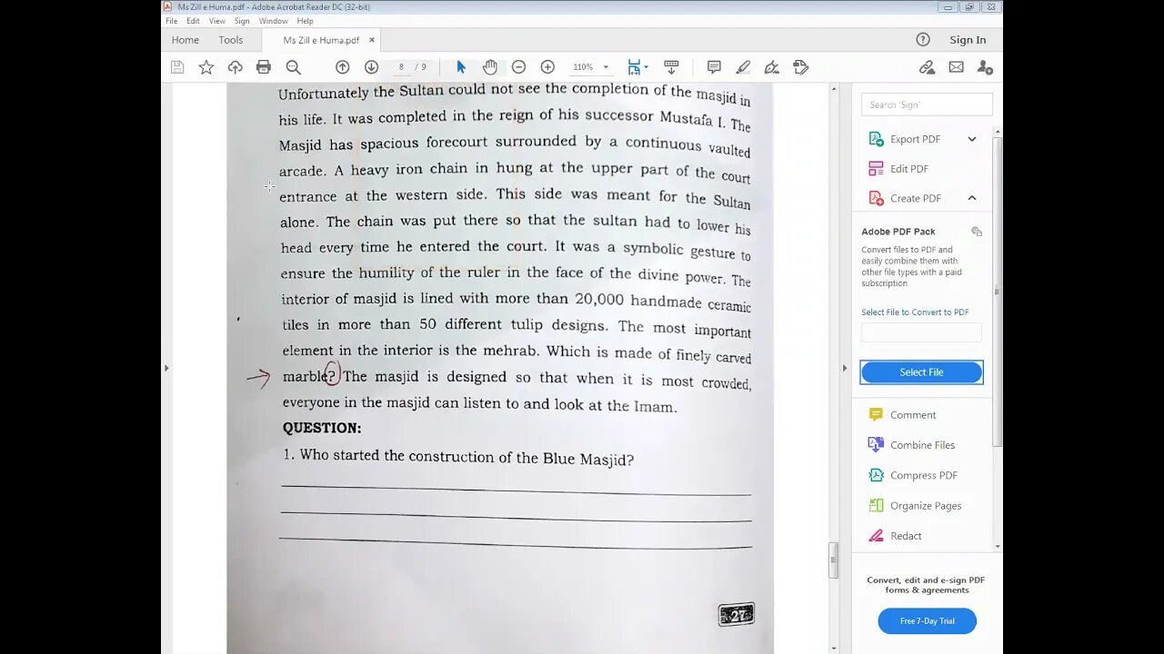 ENGLISH B class 7 26 04=2021