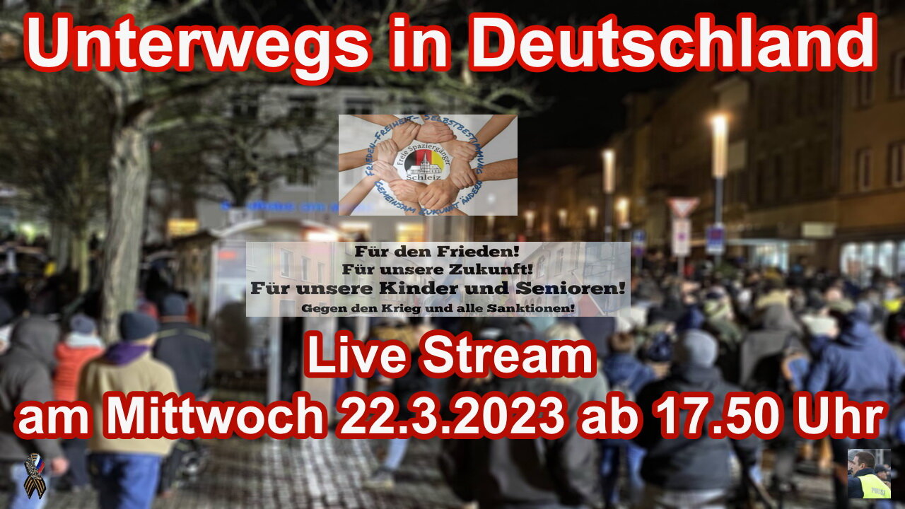 Live Stream am 22.3.2023 ab 17.50 Uhr aus Schleiz