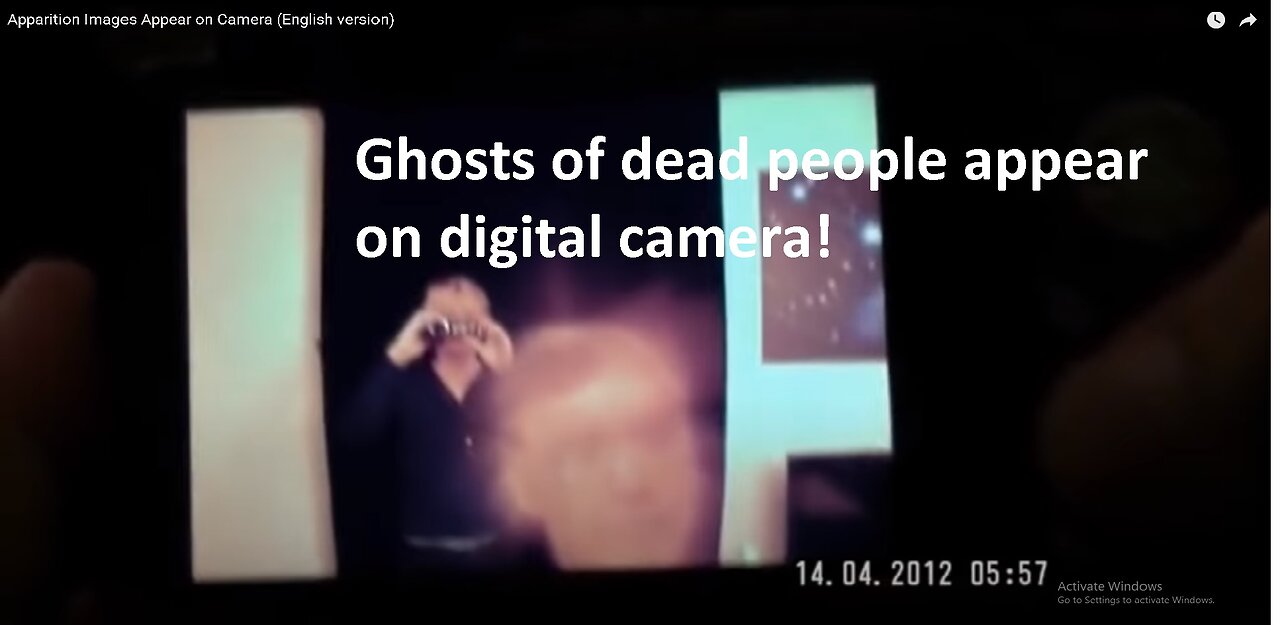 Spirits of the dead appear on digital camera - while being video recorded