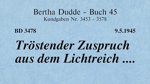 BD 3478 - TRÖSTENDER ZUSPRUCH AUS DEM LICHTREICH ....