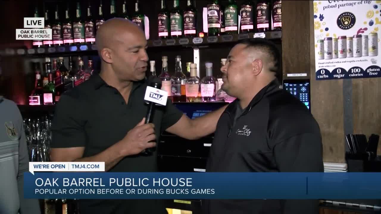 We're Open: Oak Barrel is a popular option before Bucks games