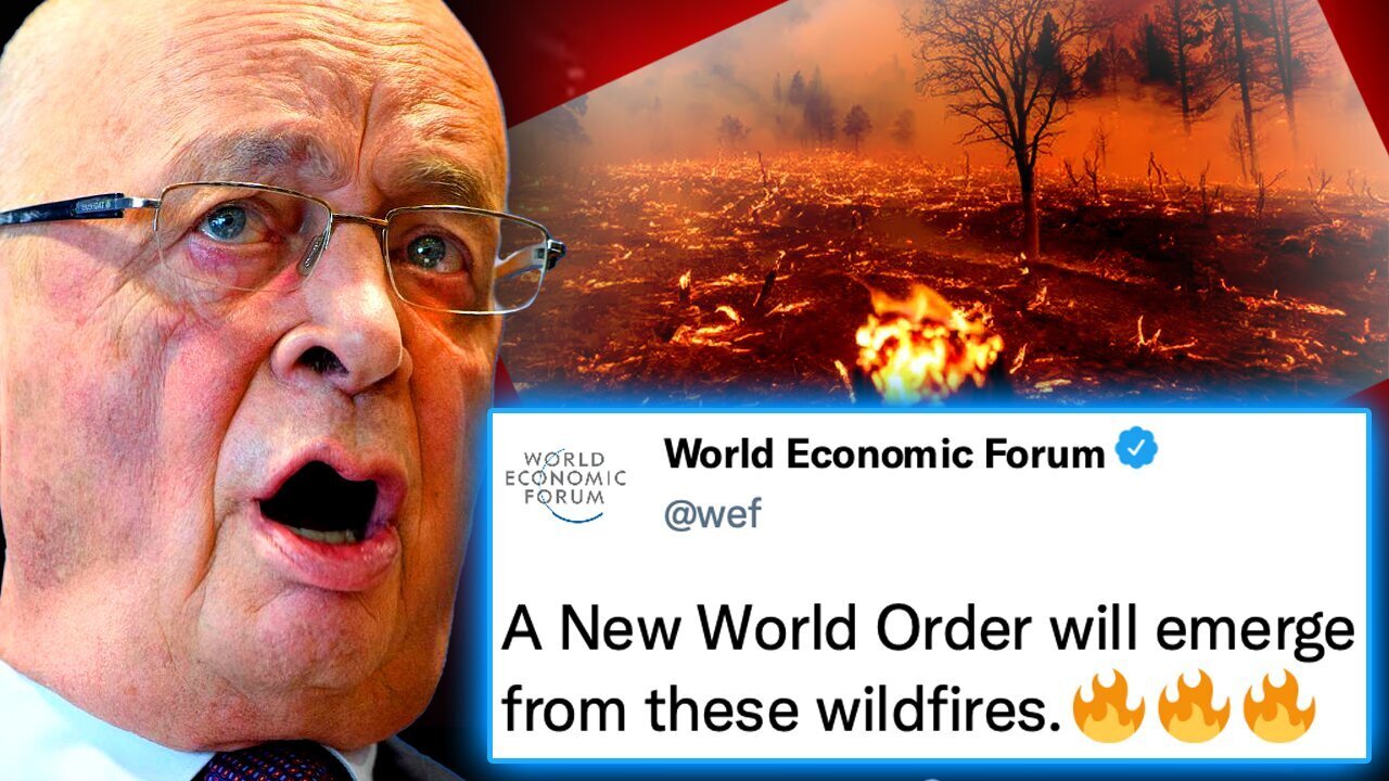 WEF Caught Paying Arsonists To 'Burn Down the World' as Part of Their Sick Depopulation Plan!