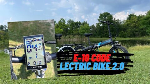 Lectric Bike 2.0 ST E-10 error code, LCD replacement