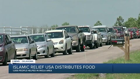 Islamic Relief USA distributes food in Inola area