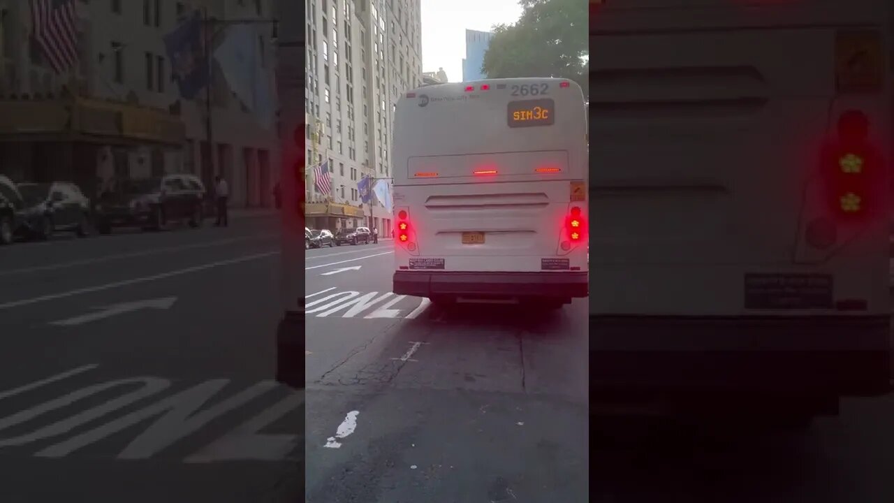 Opinion: poor parking by New York City bus driver May 28, 2022 8 PM.