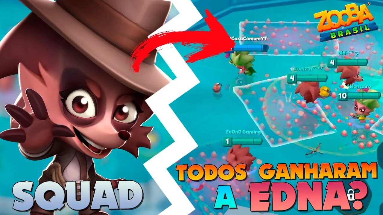 EDNA GRÁTIS PARA TODOS? SQUAD ESPINHOSO! ZOOBA: Jogo de Batalha Animal