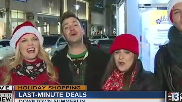Local shoppers scramble for last-minute deals