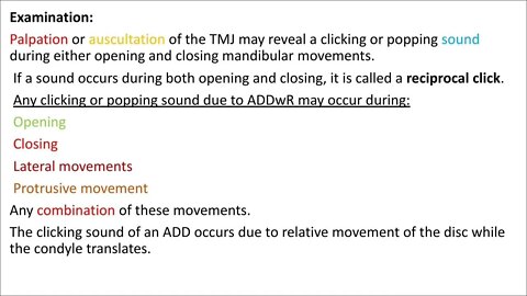 Oral medicine L6 Part2 (Temporomandibular Joint “TMJ”)