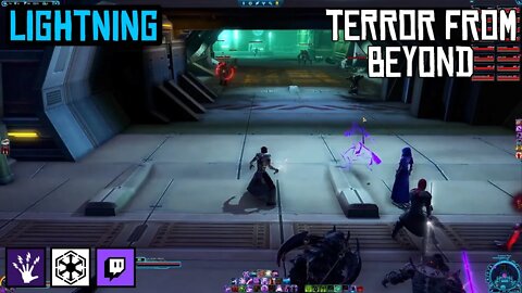 SWTOR MMO: Terror From Beyond 16-Person Operation | Level 80 Lightning Sorcerer [Twitch]