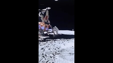Neil Armstrong's Moon landing video