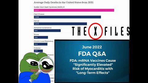 FDA Admits: Significantly Elevated Risks, X-Files shows NWO Agenda