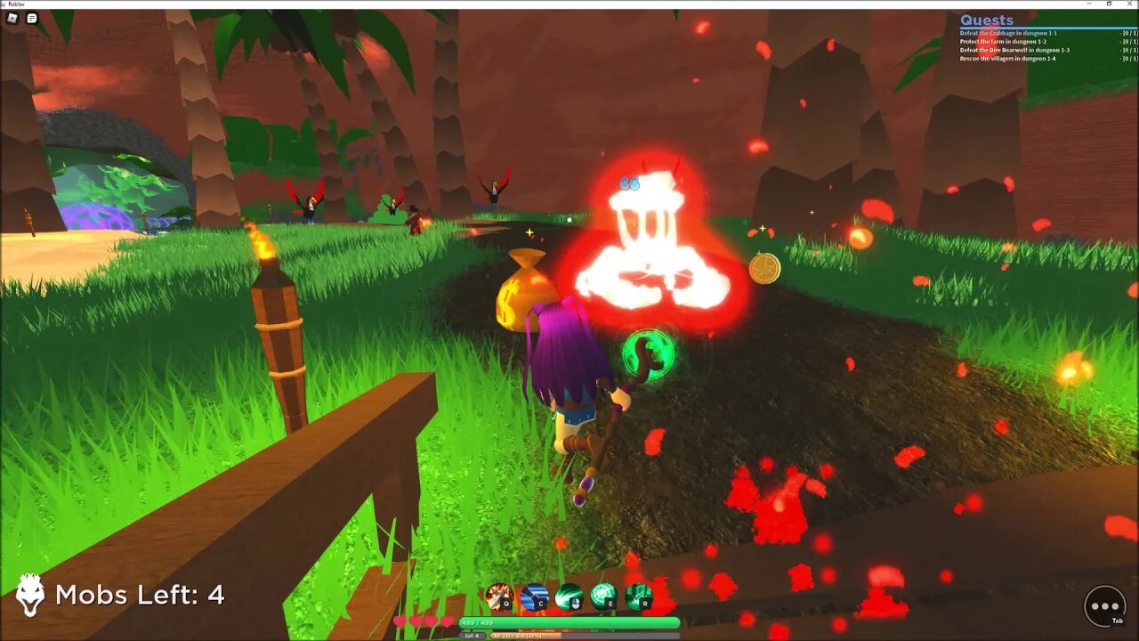 World//Zero - Level 1 Dungeon - Crabby Crusade - Roblox Gameplay - Blox n Stuff