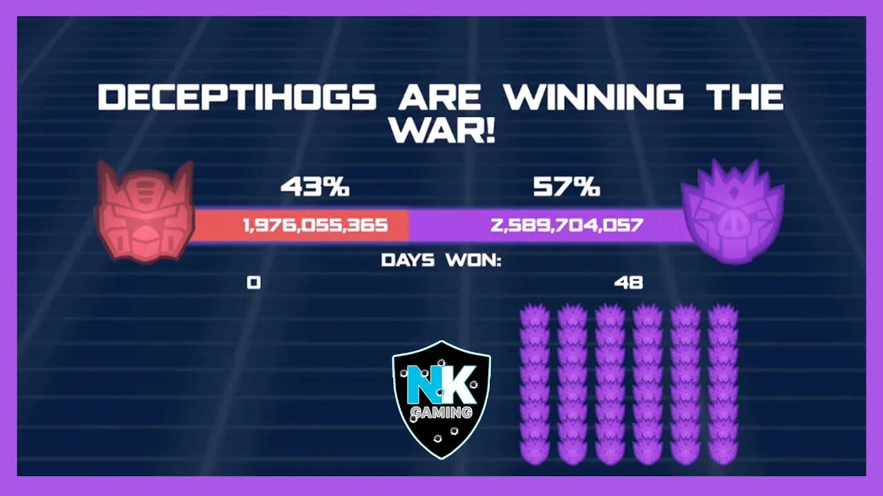 Angry Birds Transformers 2.0 - War Pass S4 - Day 48 Results