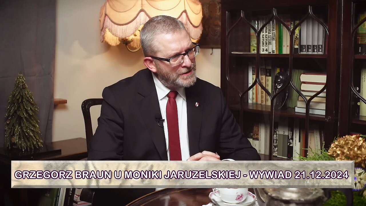 Wywiad: Grzegorz Braun u Moniki Jaruzelskiej, 21.12.2024. O chanuce, o Unii, o Lidlu, wyborach 2025