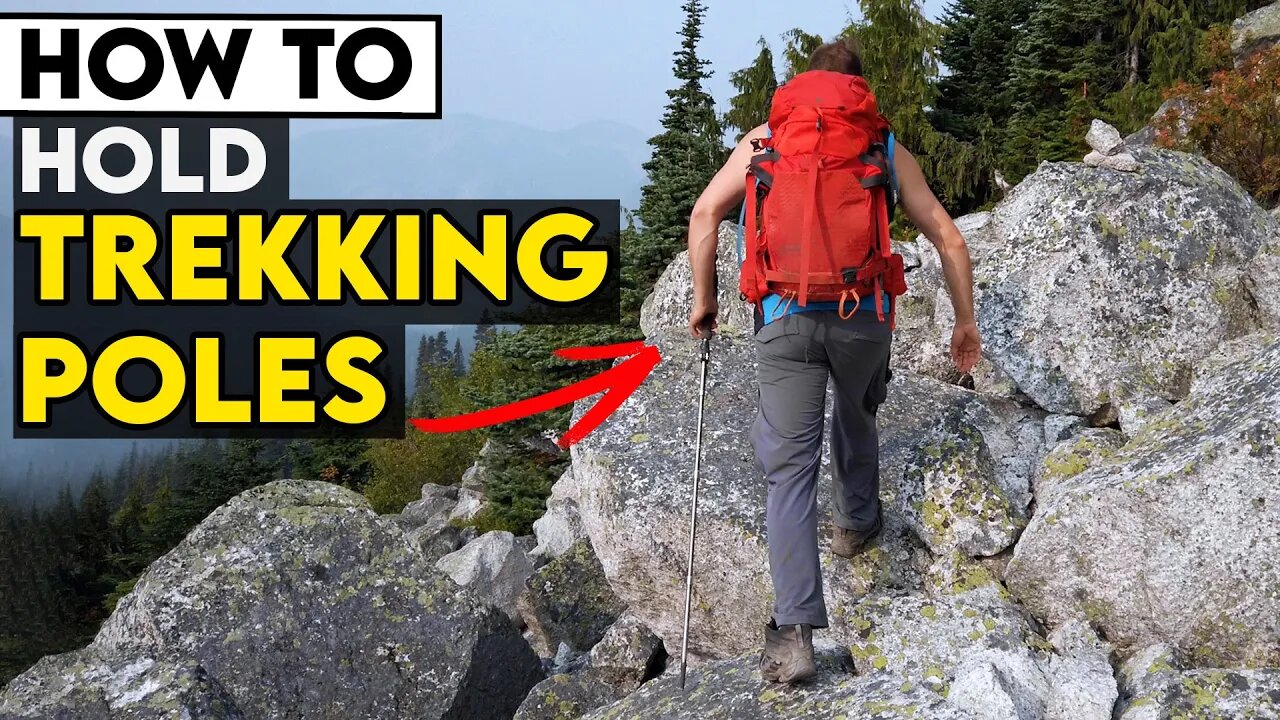 How to Hold Trekking Poles