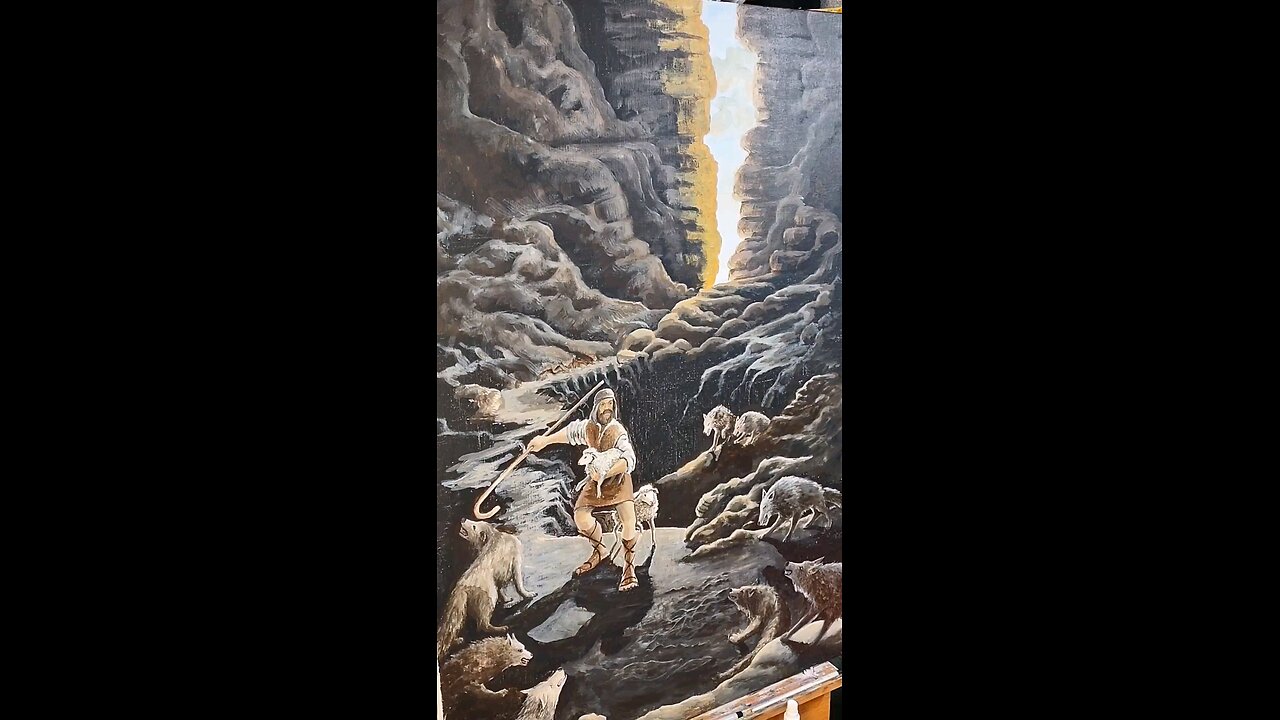 approaching the end of this valley of the shadow of death painting